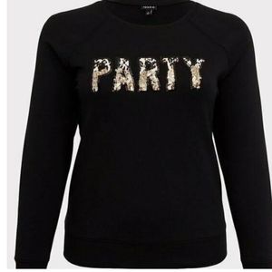 Black PARTY sweatshirt